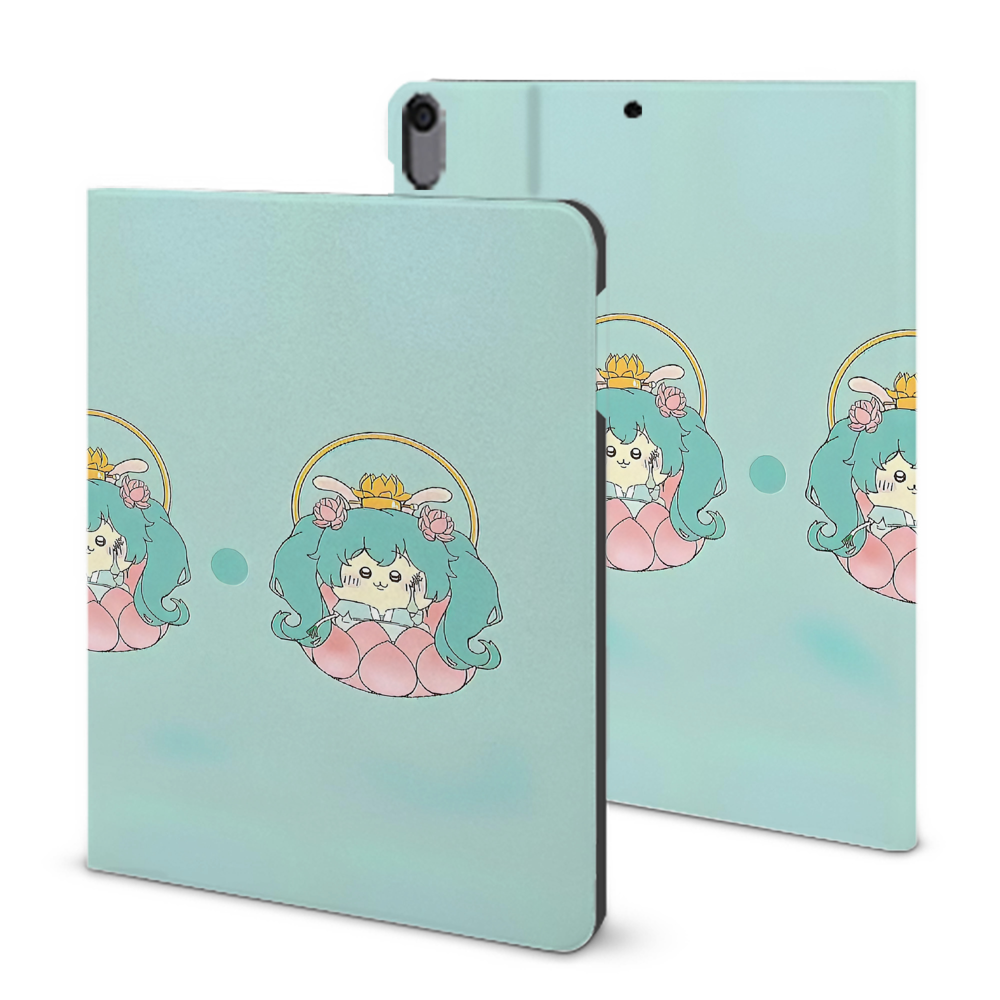 （画像用） ちいかわ Chii-kawa IPad ケース ブック型 PUレザー TPU 耐衝撃 軽量 薄型 ペン収納なし 全面保護 IPad 各モデル対応